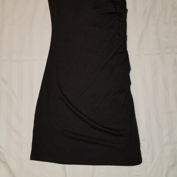 Silence + Noise Off Shoulder Black Mini Dress - Picture 2 of 4